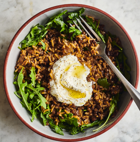 Lebanese Mung Bean Mujaddara