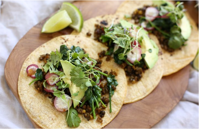 Mexican Mung Bean Tacos