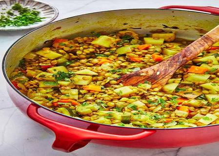 Protein-Packed Lentil Stew with Garden Vegetables