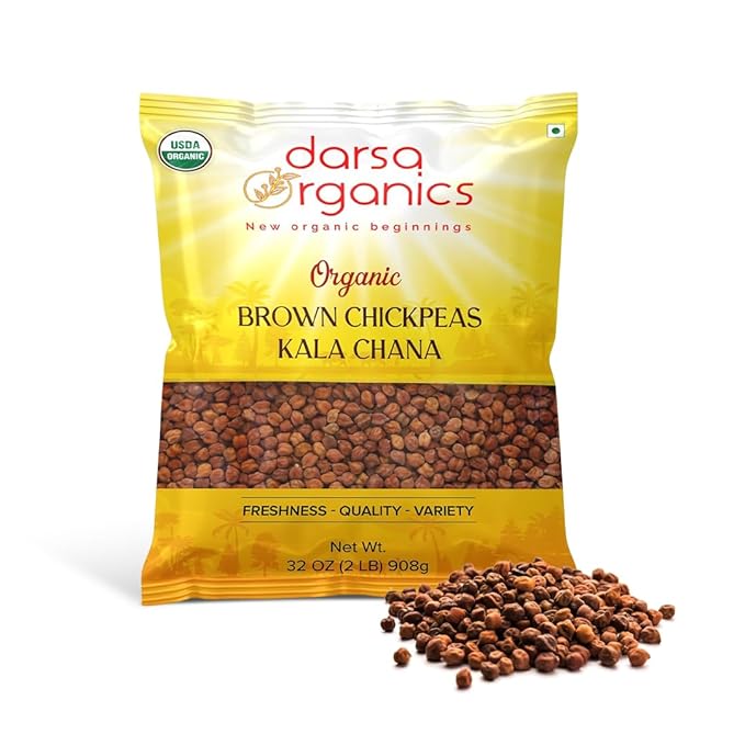 Organic Brown Chickpeas (Kala Chana)