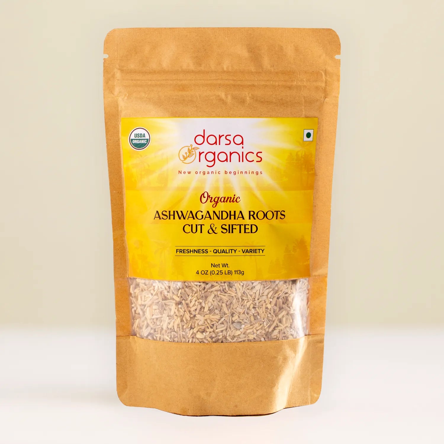 Bundle: Organic Ashwagandha Root Cut & Sifted 4 oz | Adaptogen for Stress, Energy & Sleep Support & Organic Shatavari Root Cut & Sifted 4 oz | Women’s Wellness & Hormonal Balance Support