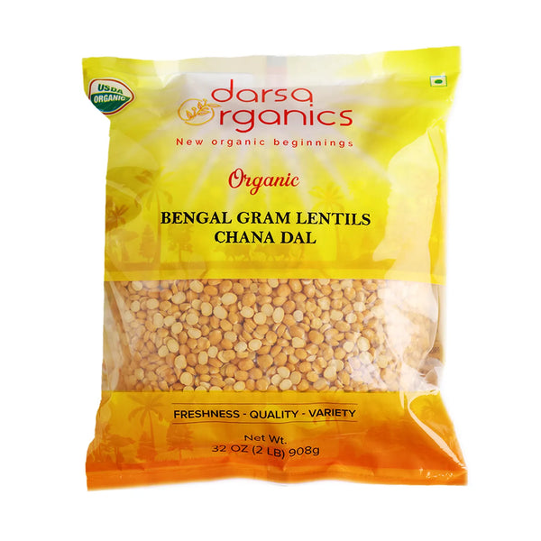 Organic Split Bengal Gram (Chana Dal) – Darsa Organics