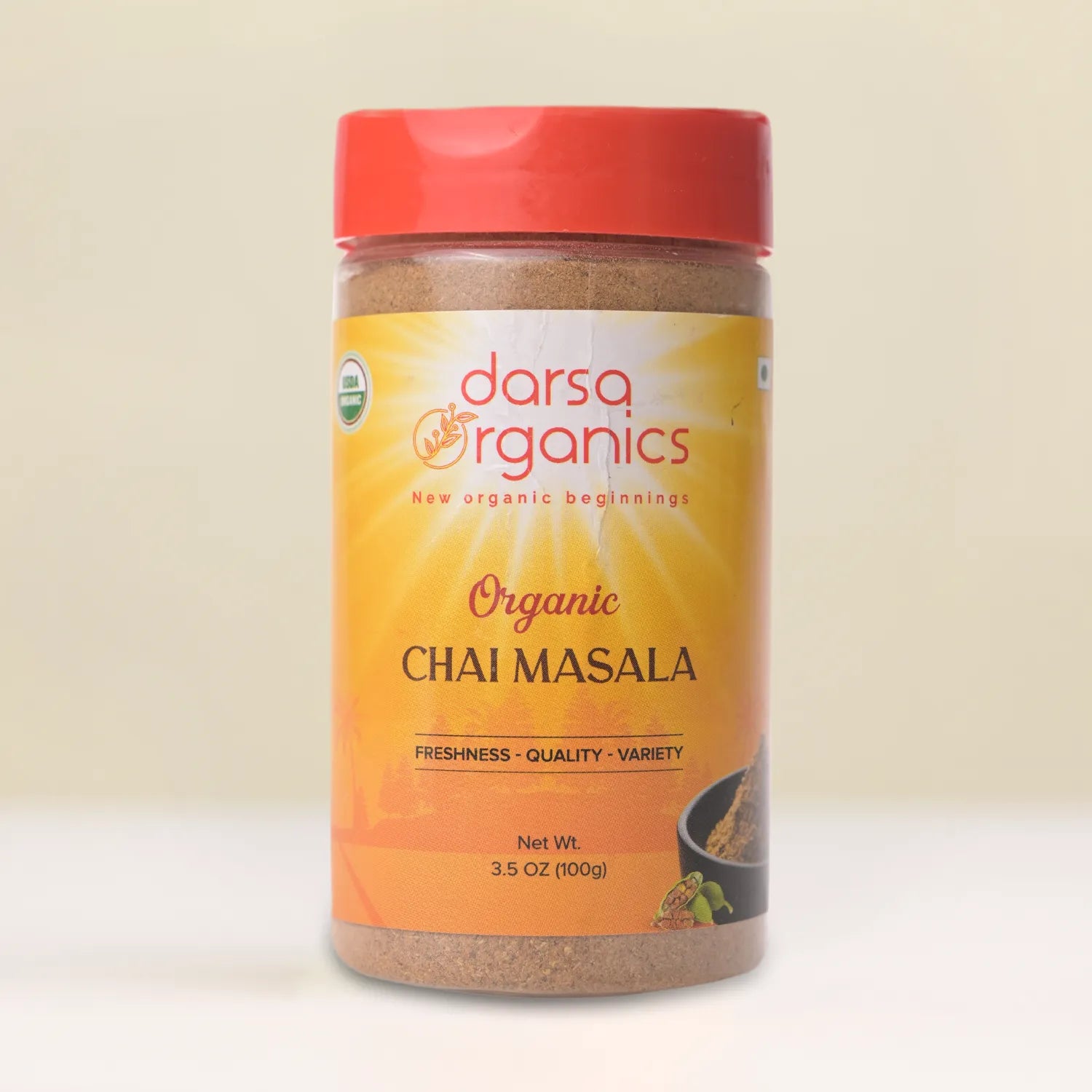 Bundle: Organic Chai Masala 3.5 oz & Darsam Assam Black Tea - Whole Leaf, Single-Origin, Bold & Aromatic