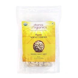 Darsa Organics Raw Whole Cashews