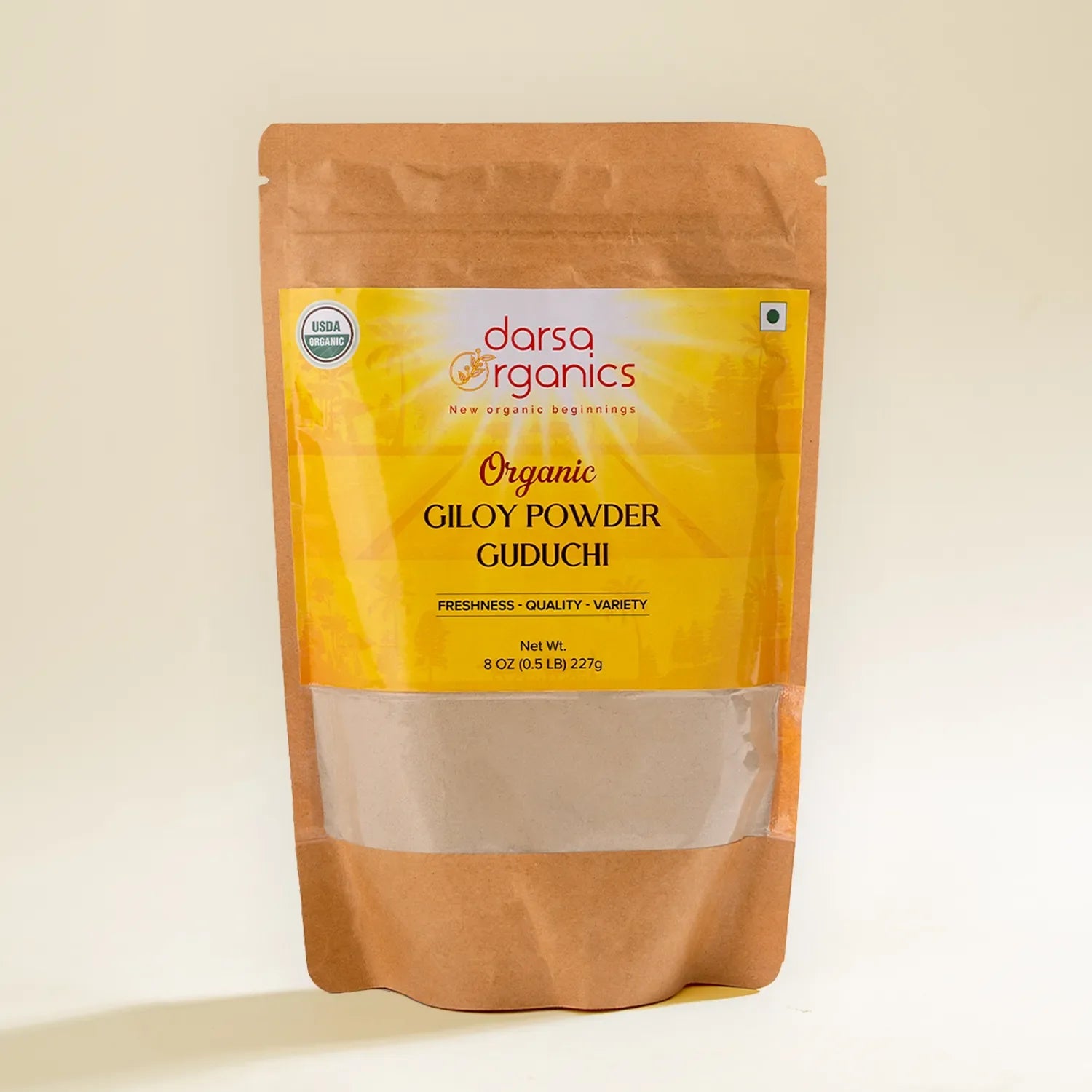 Bundle: Organic Giloy Powder (Heart-Leaved Moonseed) 8 oz | Immunity & Wellness Support | USDA Certified & Organic Triphala Powder 8 oz -3-Herb Blend | Ayurvedic Digestive & Detox Support