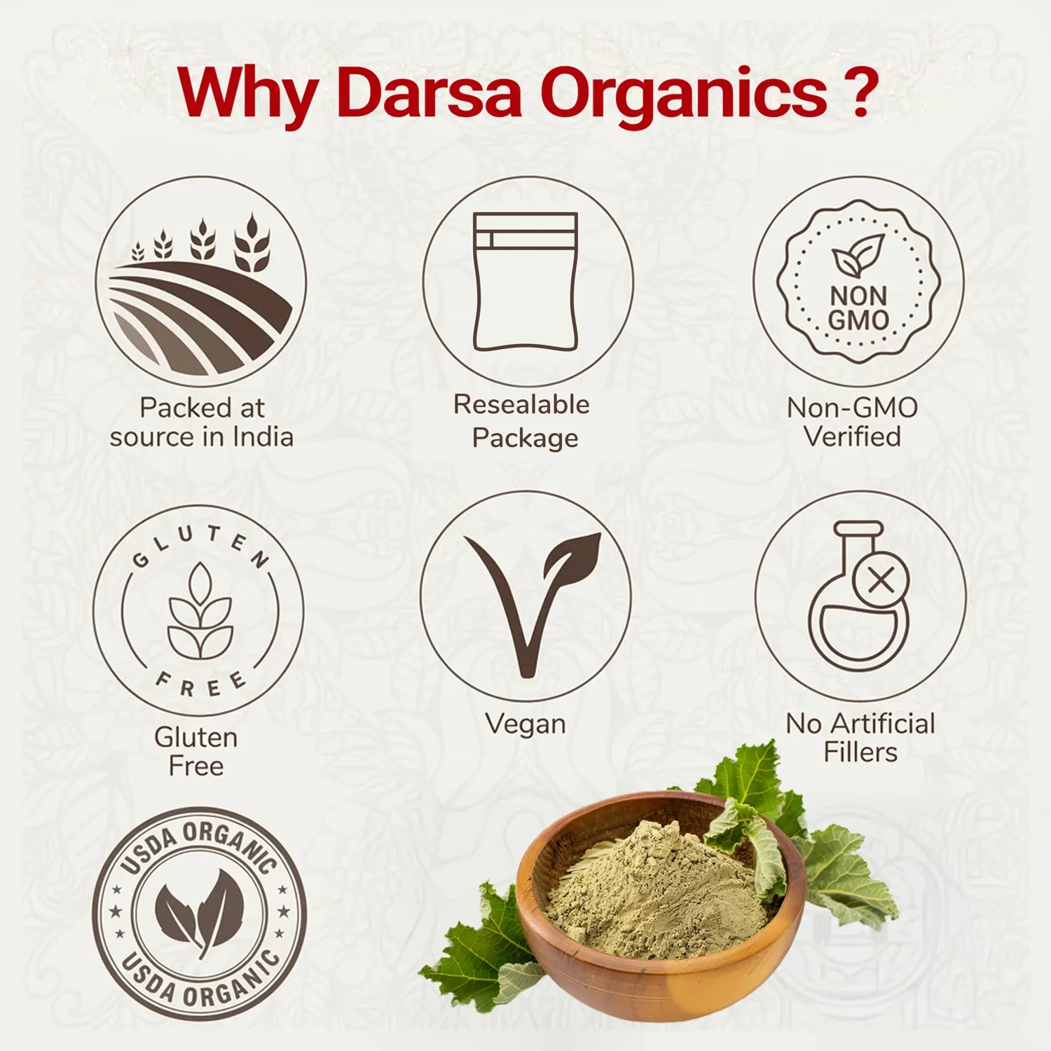 Organic Giloy Powder (Heart-Leaved Moonseed) | Immunity & Wellness Support | USDA Certified