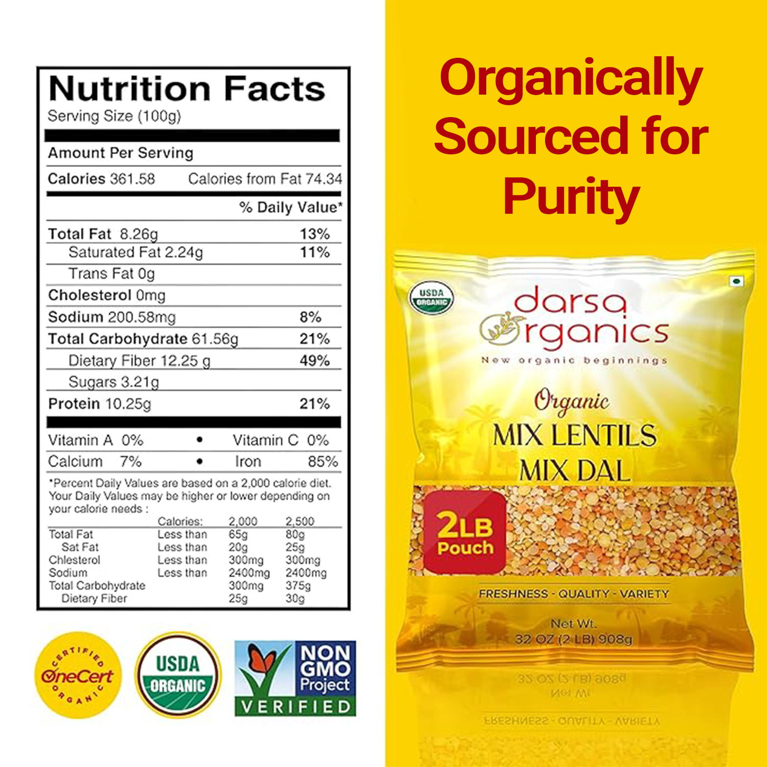 Organic Mixed Lentils (Panchratna Dal)